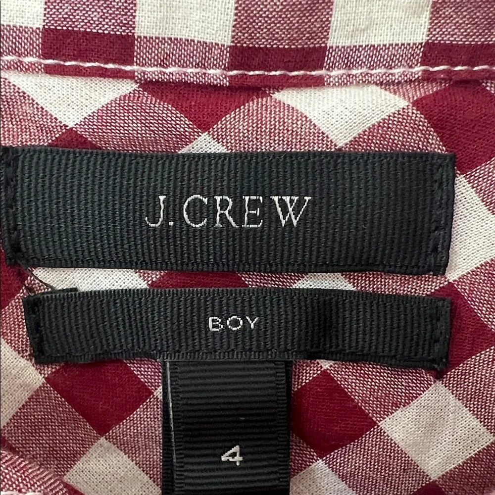 J. Crew Classic-fit boy shirt in crinkle gingham